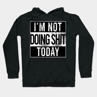 I'm Not Doing Shit today Hoodie